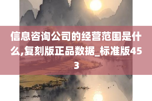 信息咨询公司的经营范围是什么,复刻版正品数据_标准版453