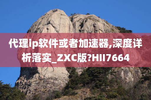 代理ip软件或者加速器,深度详析落实_ZXC版?HII7664