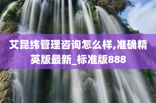 艾昆纬管理咨询怎么样,准确精英版最新_标准版888