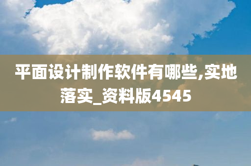 平面设计制作软件有哪些,实地落实_资料版4545