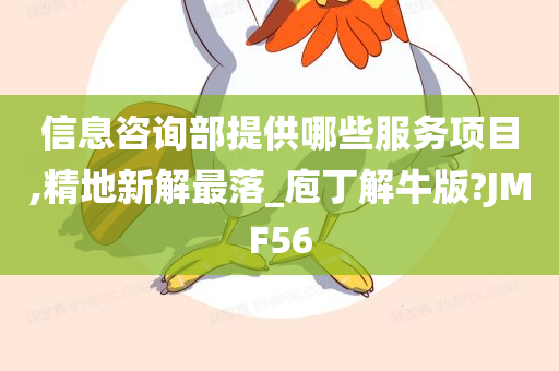 信息咨询部提供哪些服务项目,精地新解最落_庖丁解牛版?JMF56