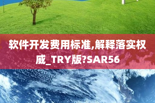 软件开发费用标准,解释落实权威_TRY版?SAR56