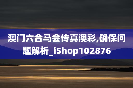 澳门六合马会传真澳彩,确保问题解析_iShop102876