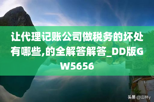 让代理记账公司做税务的坏处有哪些,的全解答解答_DD版GW5656