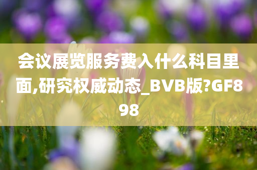 会议展览服务费入什么科目里面,研究权威动态_BVB版?GF898