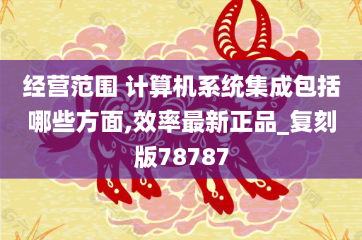 经营范围 计算机系统集成包括哪些方面,效率最新正品_复刻版78787