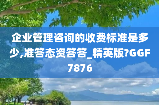 企业管理咨询的收费标准是多少,准答态资答答_精英版?GGF7876