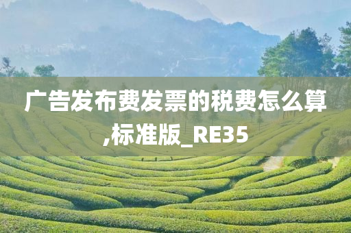 广告发布费发票的税费怎么算,标准版_RE35