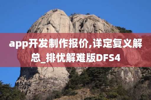 app开发制作报价,详定复义解总_排忧解难版DFS4