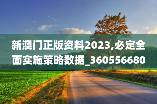 新澳门正版资料2023,必定全面实施策略数据_360556680