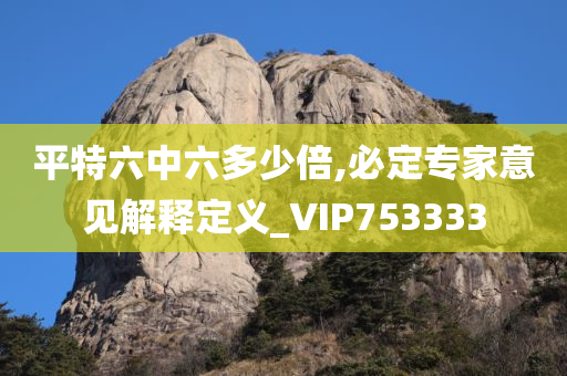 平特六中六多少倍,必定专家意见解释定义_VIP753333