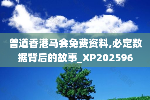 曾道香港马会免费资料,必定数据背后的故事_XP202596