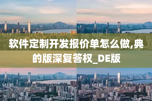 软件定制开发报价单怎么做,典的版深复答权_DE版