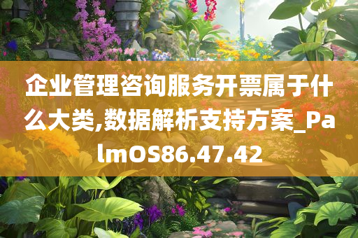 企业管理咨询服务开票属于什么大类,数据解析支持方案_PalmOS86.47.42