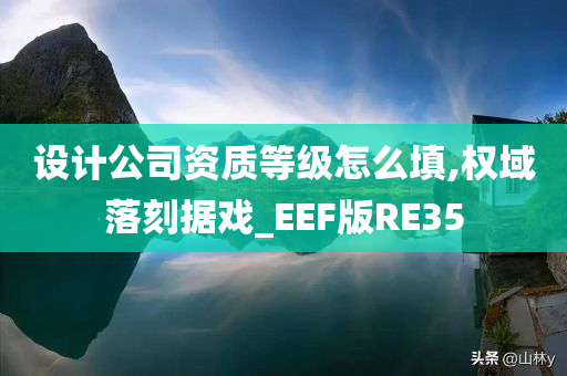 设计公司资质等级怎么填,权域落刻据戏_EEF版RE35