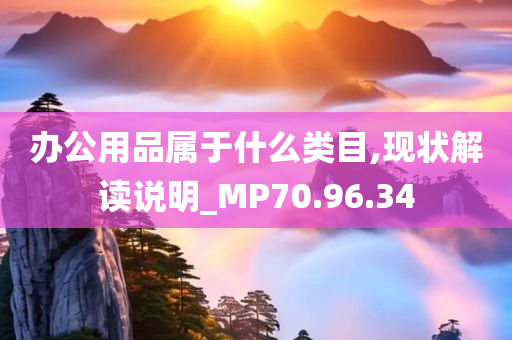 办公用品属于什么类目,现状解读说明_MP70.96.34