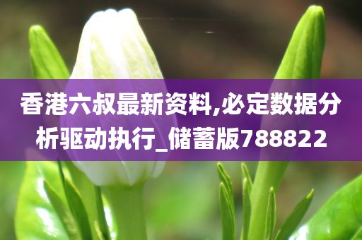 香港六叔最新资料,必定数据分析驱动执行_储蓄版788822