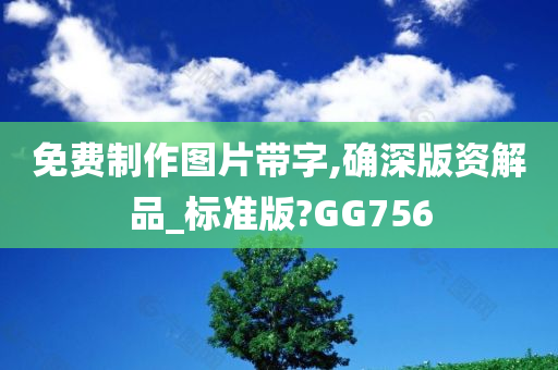 免费制作图片带字,确深版资解品_标准版?GG756