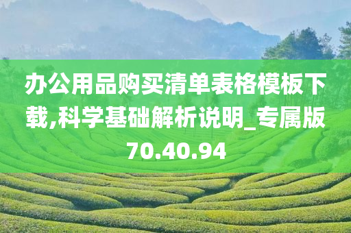 办公用品购买清单表格模板下载,科学基础解析说明_专属版70.40.94