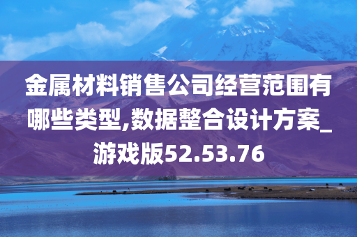 金属材料销售公司经营范围有哪些类型,数据整合设计方案_游戏版52.53.76