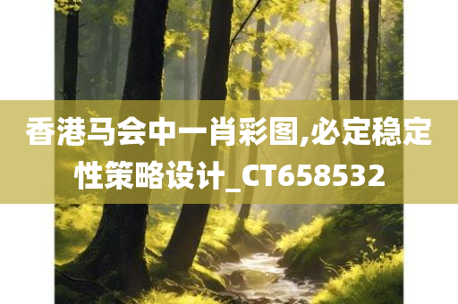 香港马会中一肖彩图,必定稳定性策略设计_CT658532