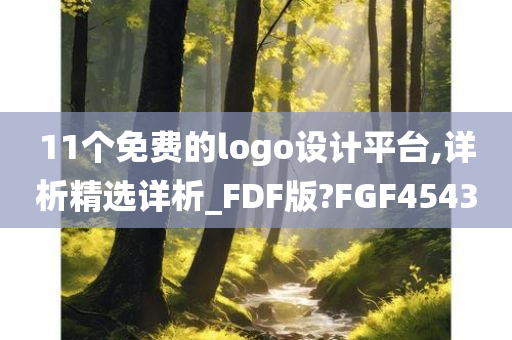 11个免费的logo设计平台,详析精选详析_FDF版?FGF4543