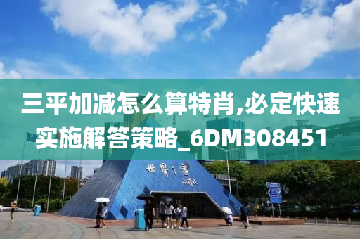 三平加减怎么算特肖,必定快速实施解答策略_6DM308451