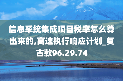 信息系统集成项目税率怎么算出来的,高速执行响应计划_复古款96.29.74