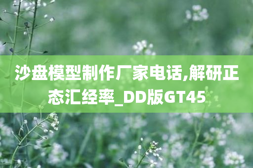 沙盘模型制作厂家电话,解研正态汇经率_DD版GT45