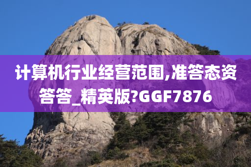 计算机行业经营范围,准答态资答答_精英版?GGF7876