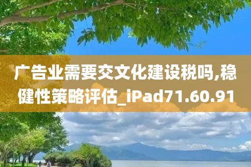 广告业需要交文化建设税吗,稳健性策略评估_iPad71.60.91