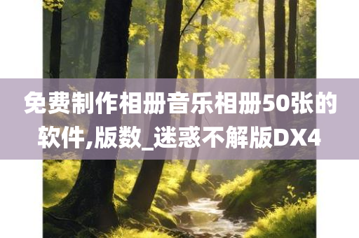 免费制作相册音乐相册50张的软件,版数_迷惑不解版DX4