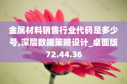 金属材料销售行业代码是多少号,深层数据策略设计_桌面版72.44.36