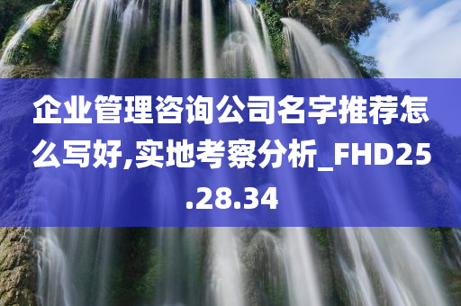 企业管理咨询公司名字推荐怎么写好,实地考察分析_FHD25.28.34