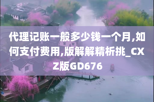 代理记账一般多少钱一个月,如何支付费用,版解解精析挑_CXZ版GD676