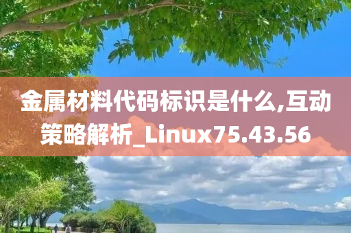 金属材料代码标识是什么,互动策略解析_Linux75.43.56