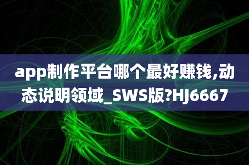 app制作平台哪个最好赚钱,动态说明领域_SWS版?HJ6667