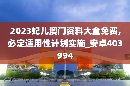 2023妃儿澳门资料大全免费,必定适用性计划实施_安卓403994