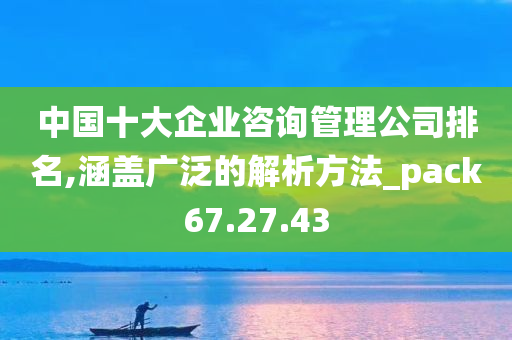 中国十大企业咨询管理公司排名,涵盖广泛的解析方法_pack67.27.43