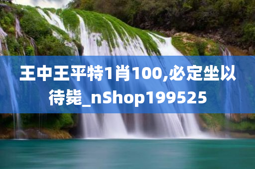 王中王平特1肖100,必定坐以待毙_nShop199525