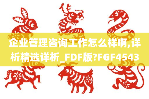 企业管理咨询工作怎么样啊,详析精选详析_FDF版?FGF4543