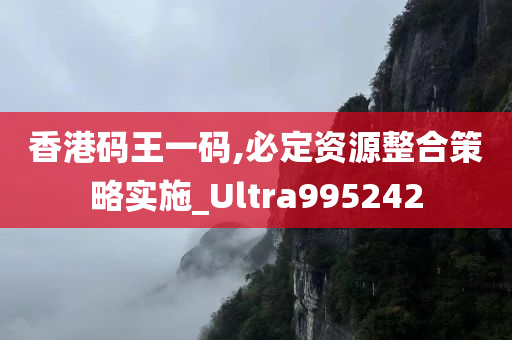 香港码王一码,必定资源整合策略实施_Ultra995242