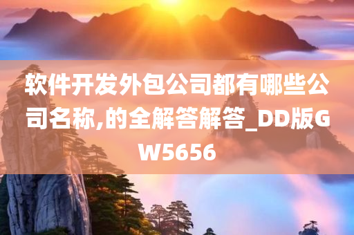 软件开发外包公司都有哪些公司名称,的全解答解答_DD版GW5656