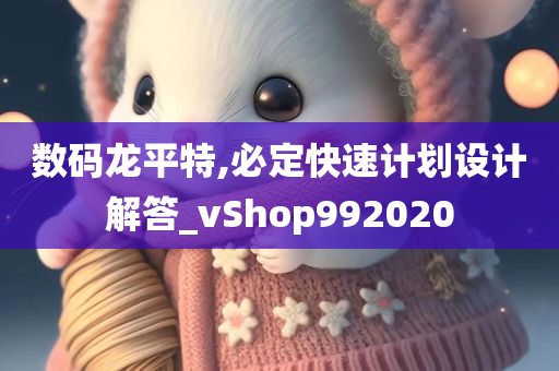 数码龙平特,必定快速计划设计解答_vShop992020