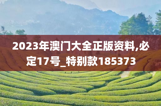 2023年澳门大全正版资料,必定17号_特别款185373