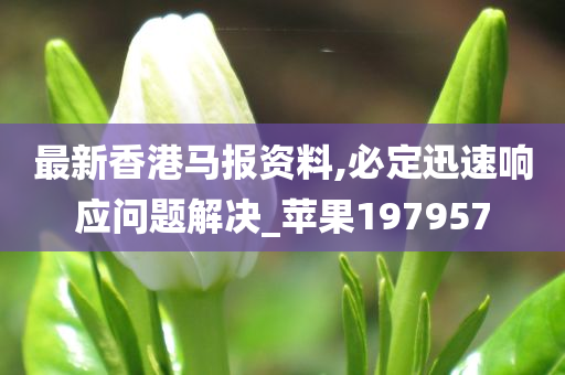 最新香港马报资料,必定迅速响应问题解决_苹果197957