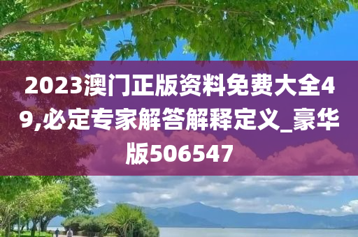 2023澳门正版资料免费大全49,必定专家解答解释定义_豪华版506547