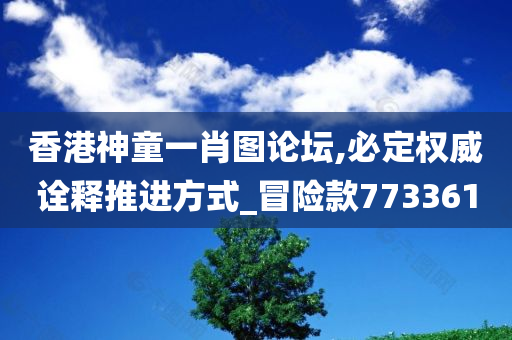 香港神童一肖图论坛,必定权威诠释推进方式_冒险款773361