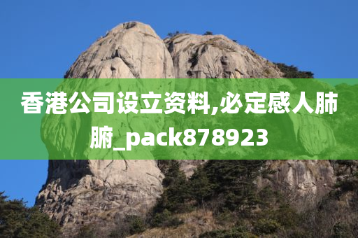 香港公司设立资料,必定感人肺腑_pack878923