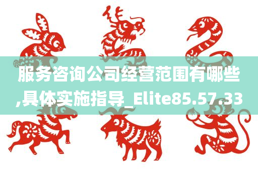 服务咨询公司经营范围有哪些,具体实施指导_Elite85.57.33